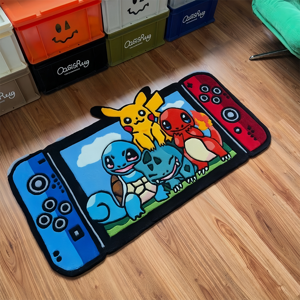 Tech Home Accessories - Anime Cute Pokemon Switch Rug Floor