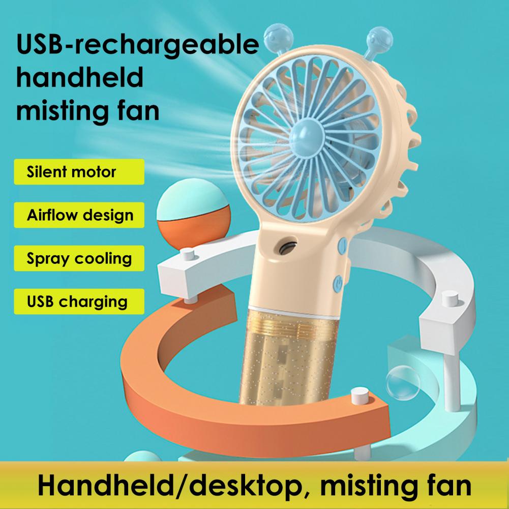 Usb Fan Silent - Spray Fan Cartoon Snail Design Silent