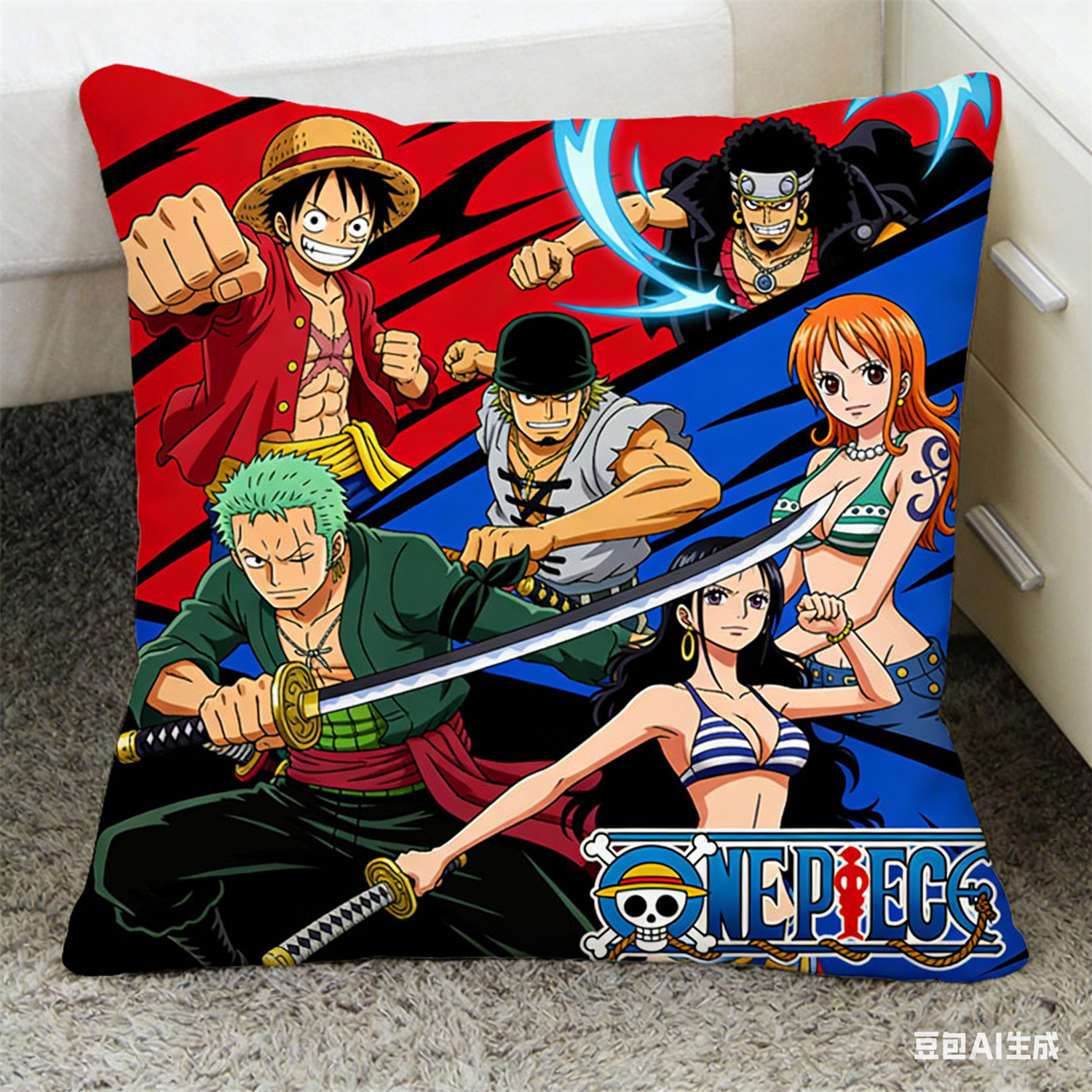 Tech Home Accessories - One Piece Pillow Cover, Anime Fan