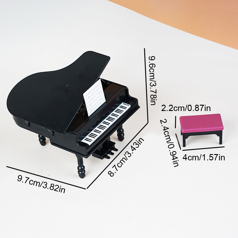 1:12 Dollhouse Miniature Piano - مراجعة Tech Home Accessories وسعره
