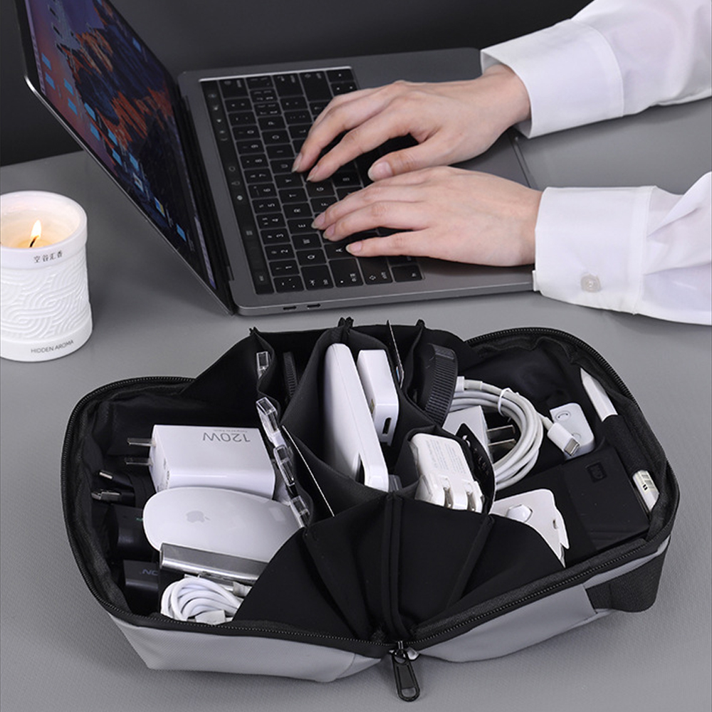 1PCS Travel Tech Pouch,Waterpr - مراجعة Tech Accessories Travel Bag وسعره