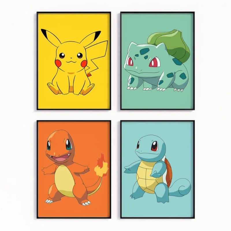 Cartoon Anime Poster Pokemon P - مراجعة Tech Home Accessories وسعره