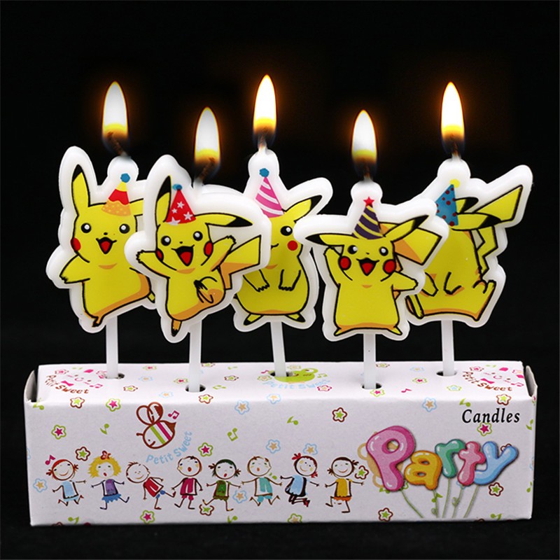 5pcs/lot Pokemon Birthday Cake - مراجعة Tech Home Accessories وسعره