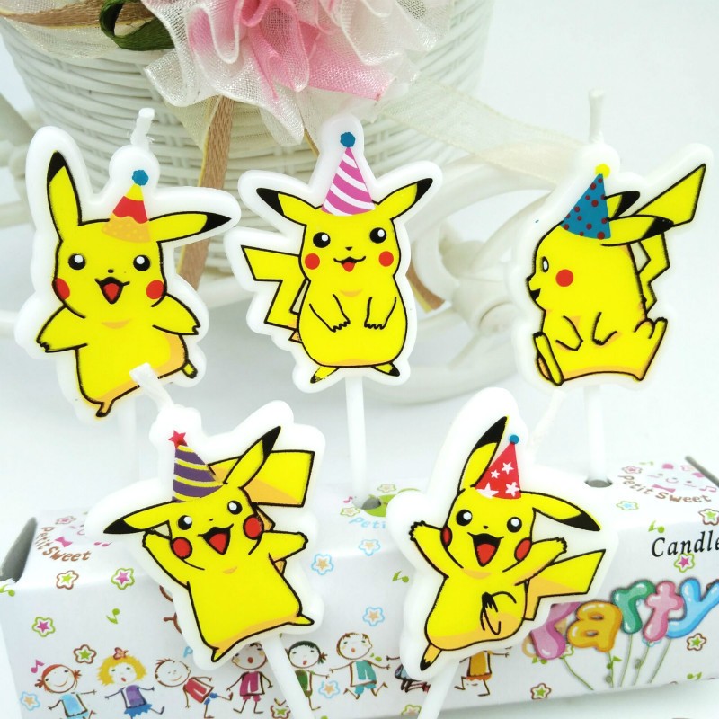 5pcs/lot Pokemon Birthday Cake - مراجعة Tech Home Accessories وسعره