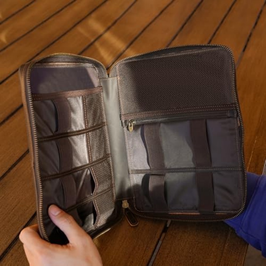Polare Full Grain Leather Trav - مراجعة Tech Accessories Travel وسعره