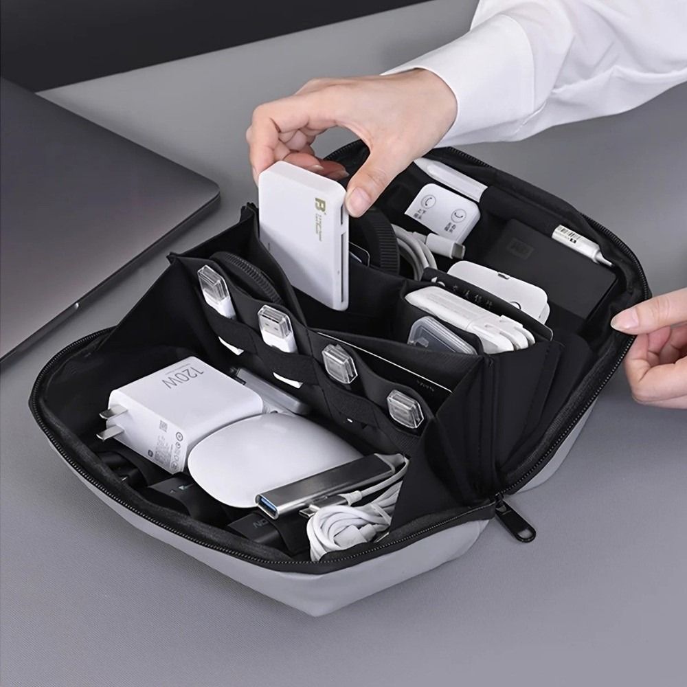 Portable Data Cable Storage Ba - مراجعة Tech Accessories Travel Bag وسعره