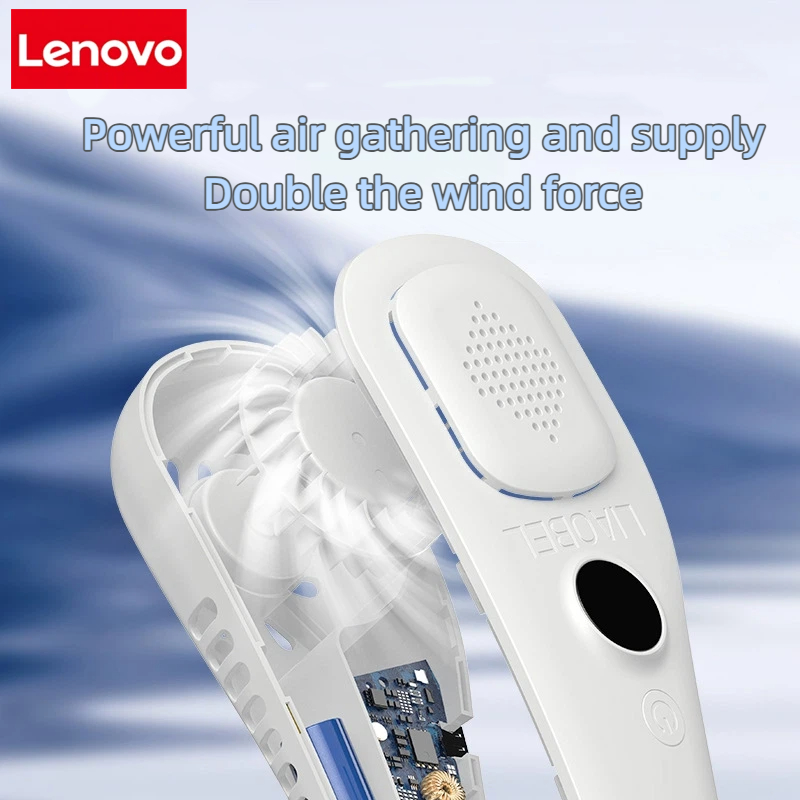 Lenovo Neck Bladeless Fan Mini - مراجعة Usb Fan Silent وسعره
