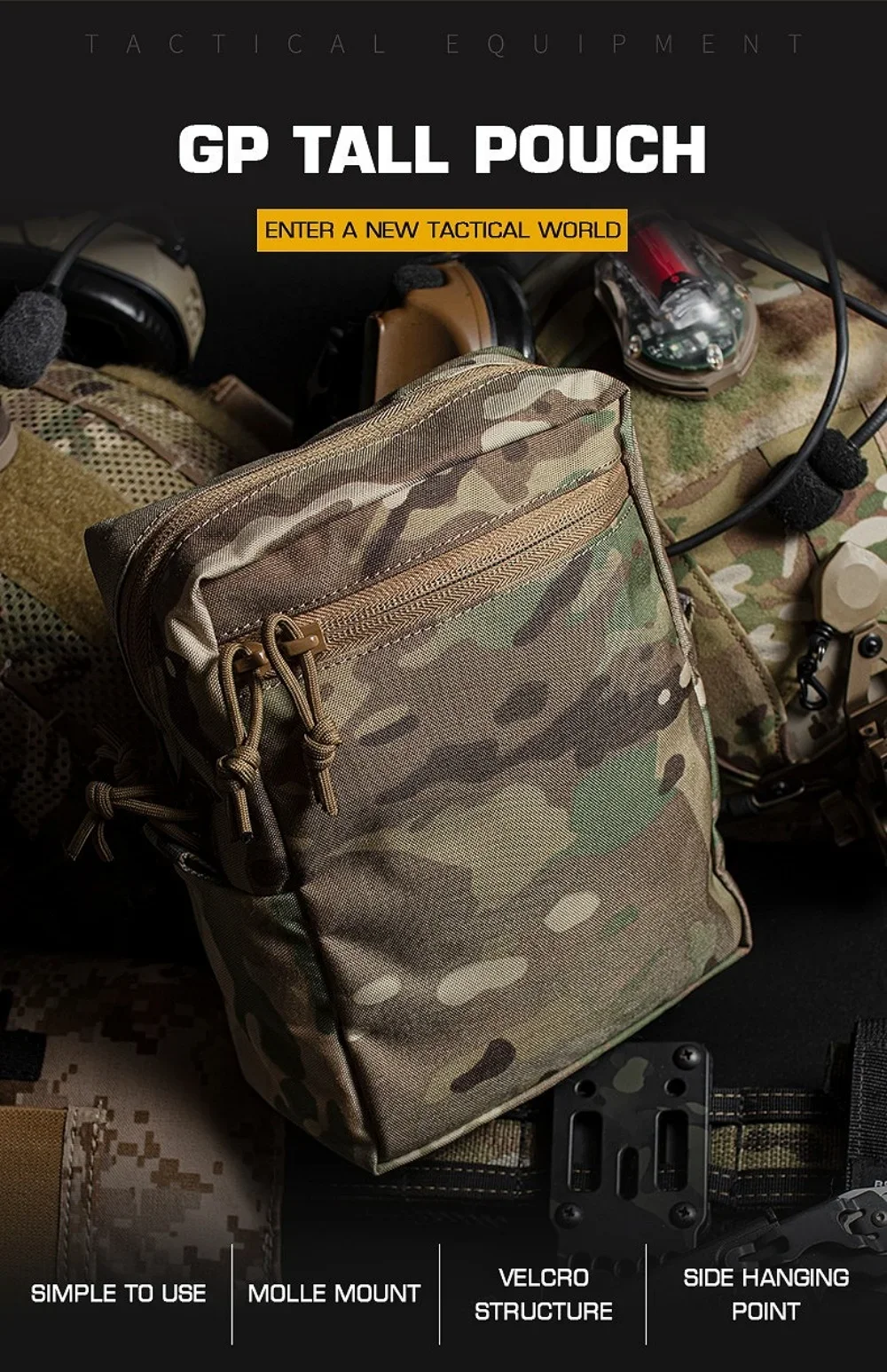 GP Tactical MOLLE  Pouch Tall  - مراجعة Tech Accessories Pouch وسعره