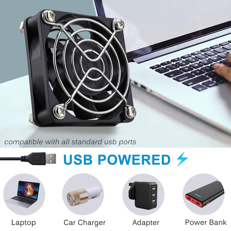 8/12cm 12V USB Powered Compute - مراجعة Usb Fan Silent وسعره