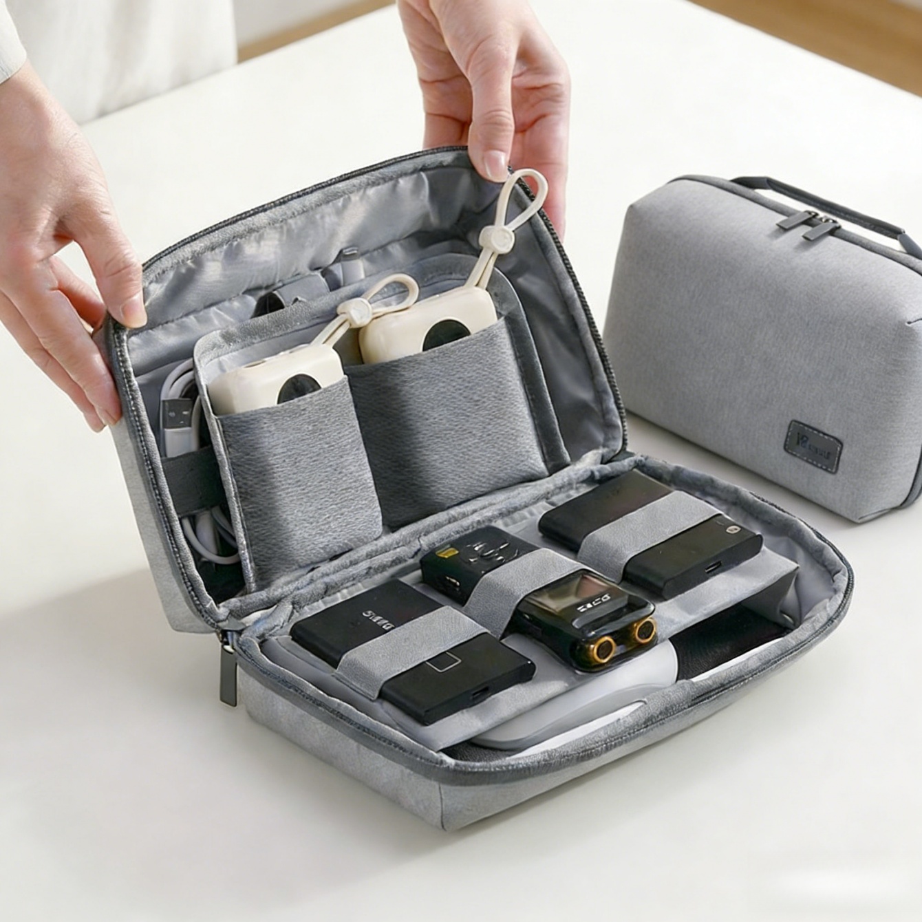 1Pc Electronics Organizer Trav - مراجعة Tech Accessories Travel Bag وسعره