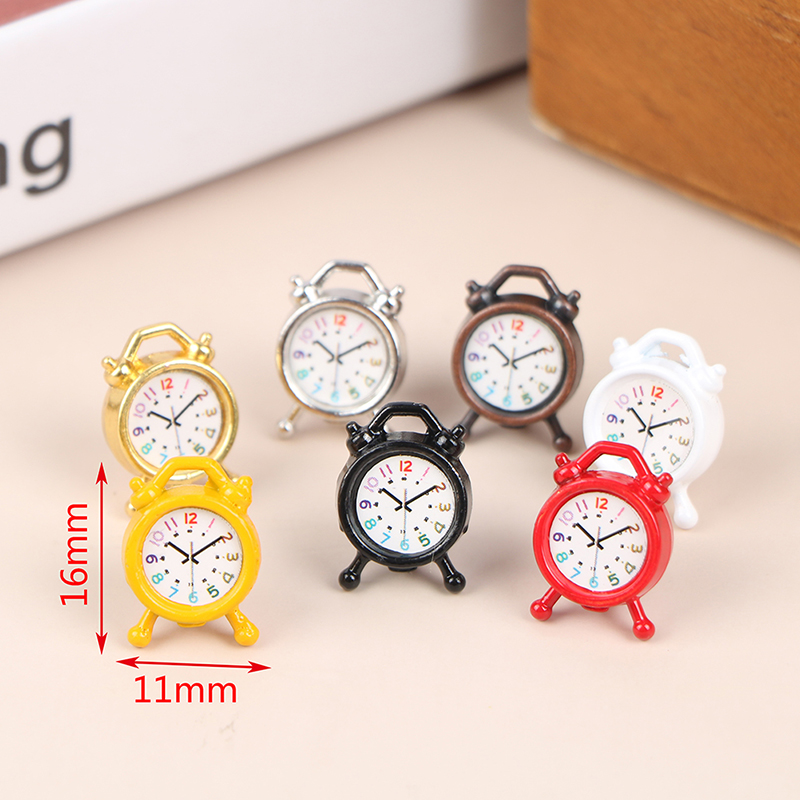1PC 1:12 Scale Alarm Clock Dol - مراجعة Tech Home Accessories وسعره