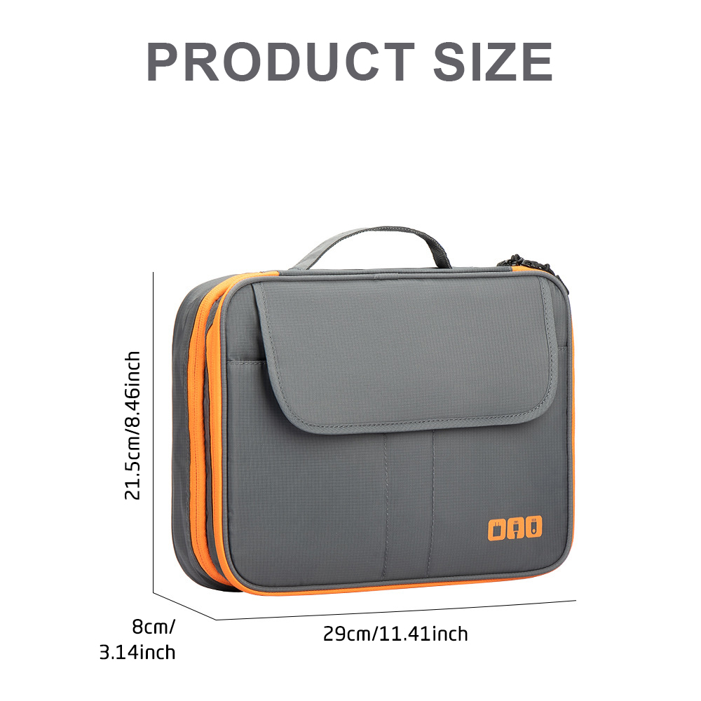 Large Capacity Tech Organizer  - مراجعة Tech Accessories Travel Bag وسعره