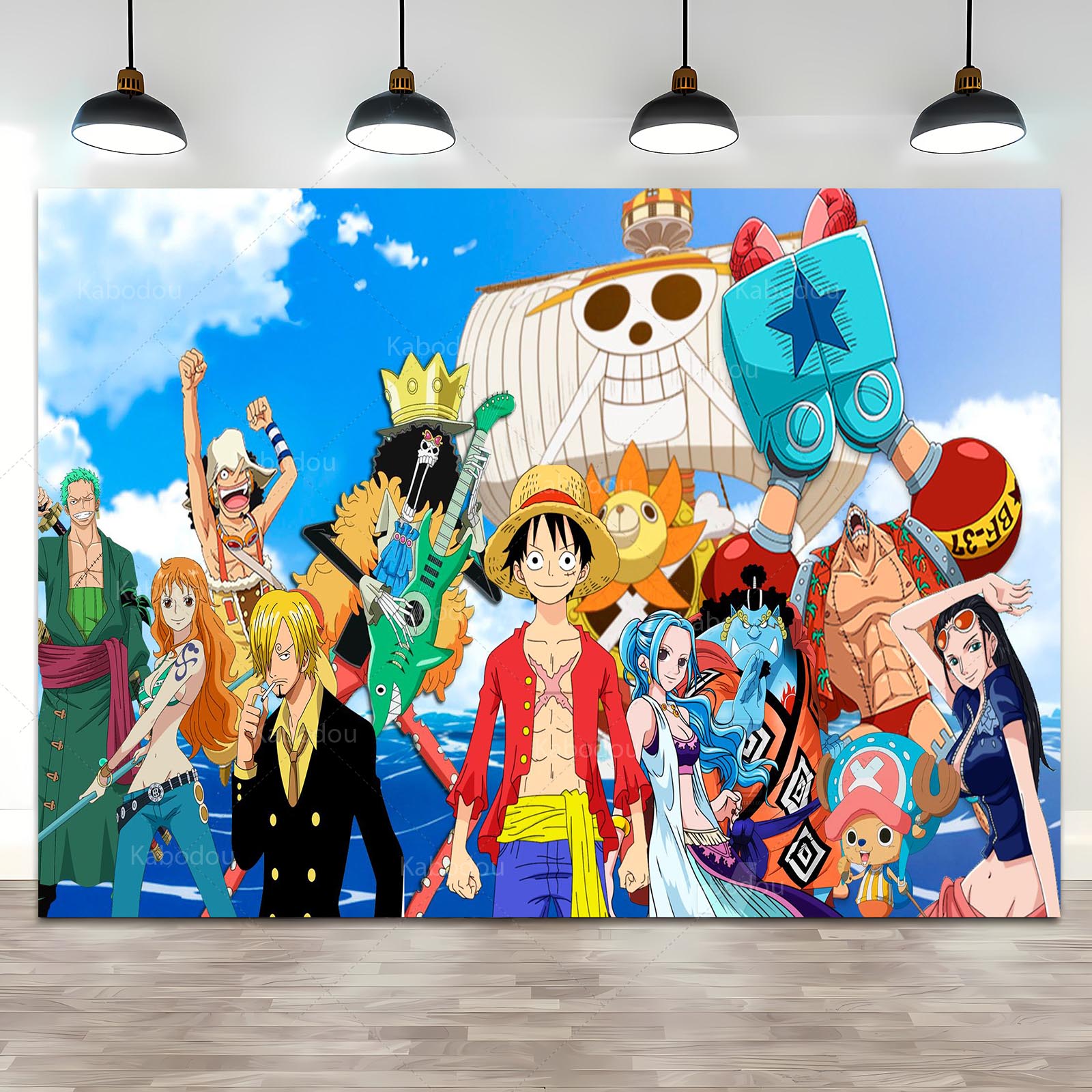 Anime One Piece Luffy Backdrop - مراجعة Tech Home Accessories وسعره