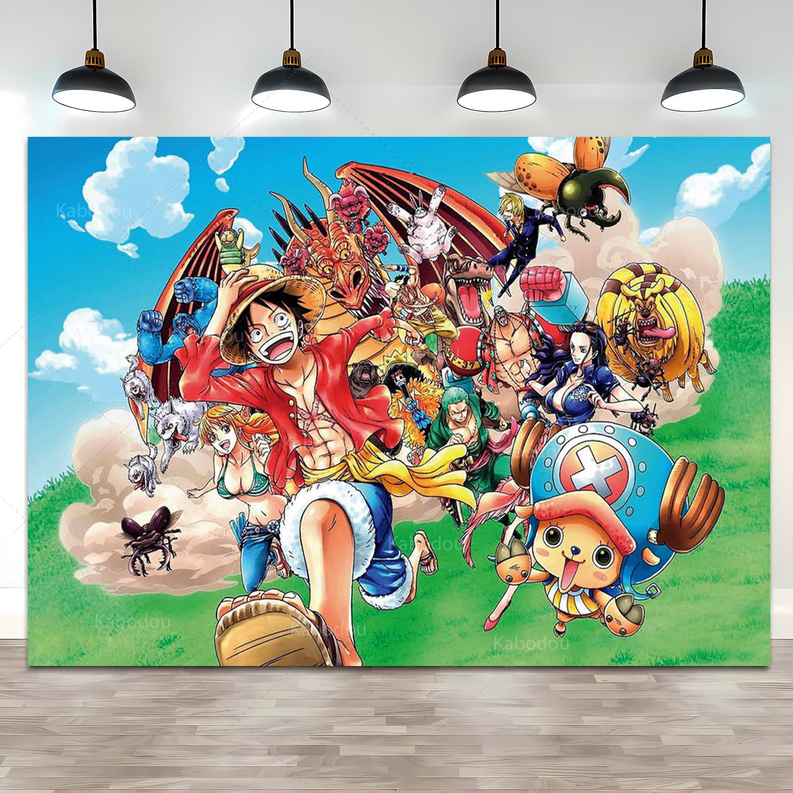 Anime One Piece Luffy Backdrop - مراجعة Tech Home Accessories وسعره