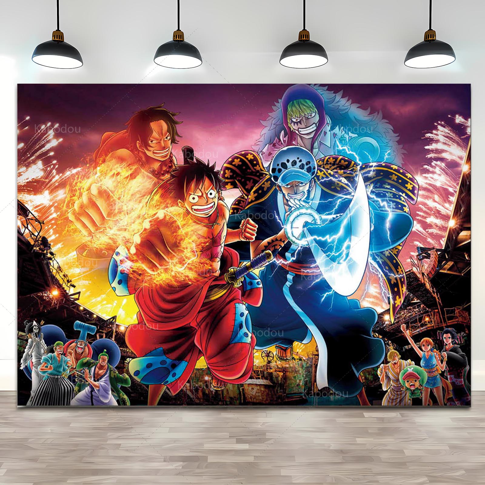 Anime One Piece Luffy Backdrop - مراجعة Tech Home Accessories وسعره