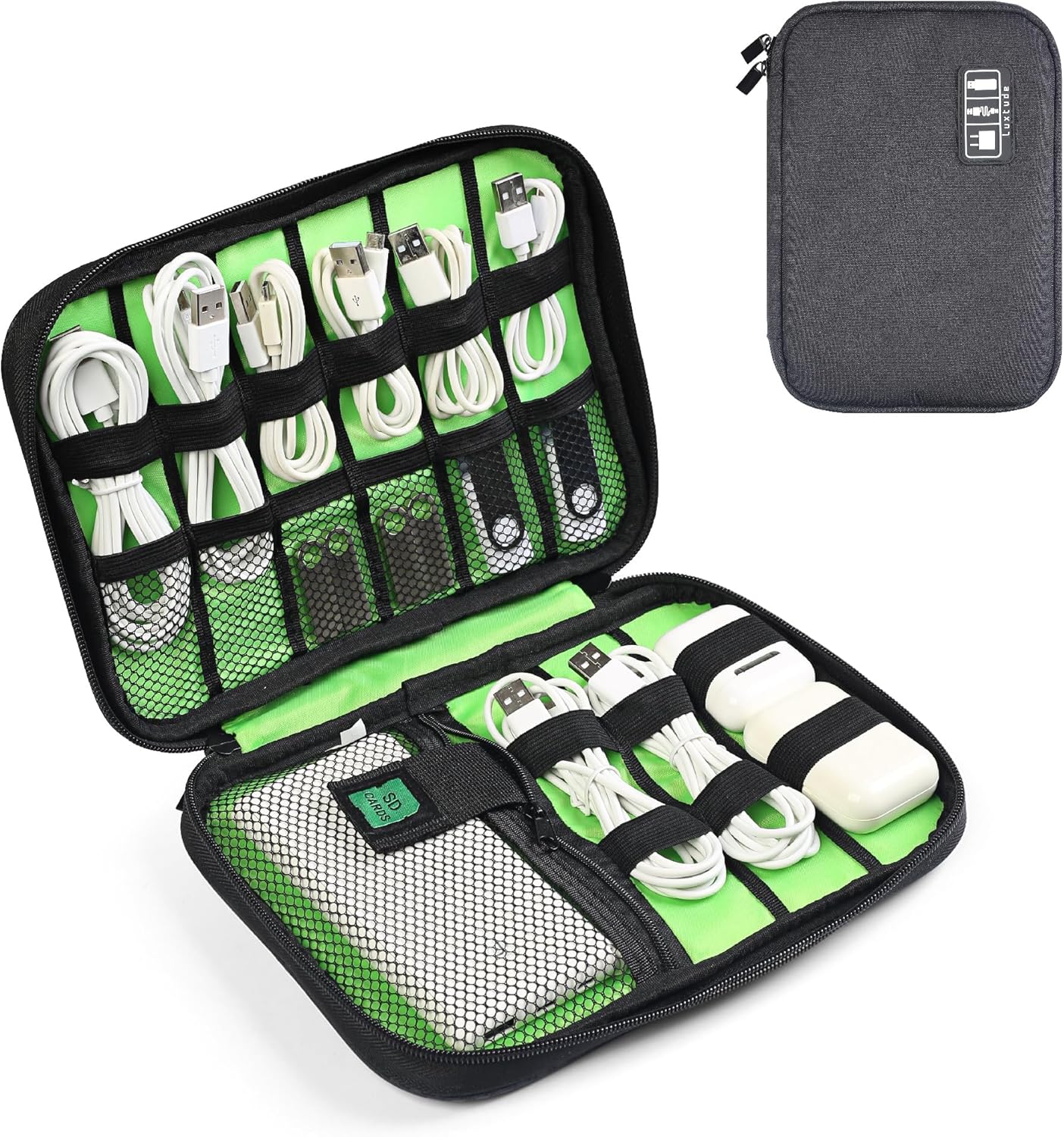 Travel Cable Organizer Bag, Fl - مراجعة Tech Accessories Travel وسعره