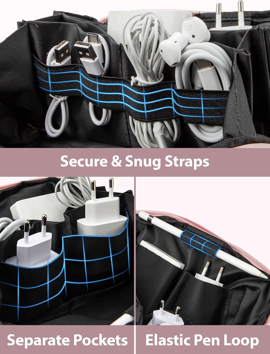 Large Capacity Backpack Organi - مراجعة Tech Accessories Travel Bag وسعره