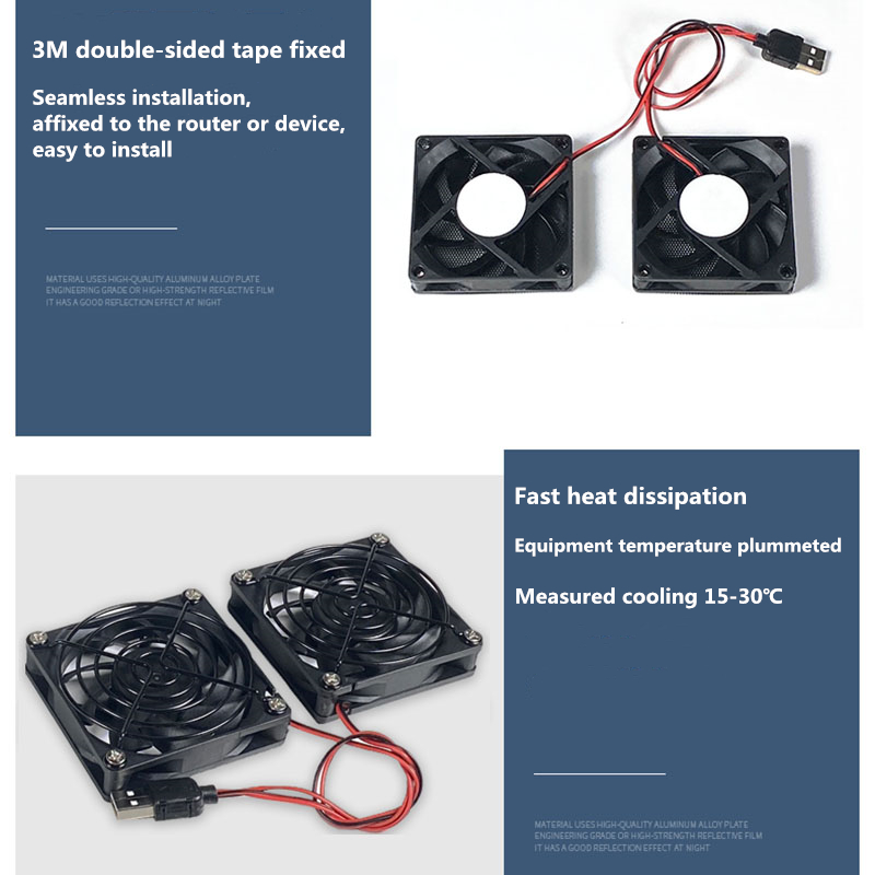 Dual fan high air volume ultra - مراجعة Usb Fan Silent وسعره