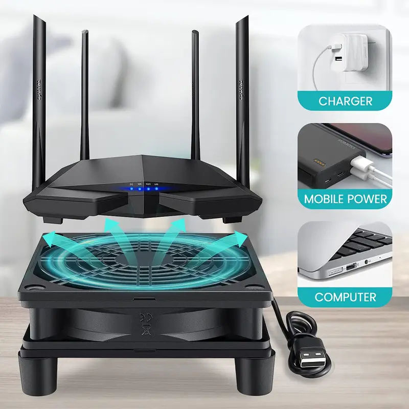 USB Powered Computer PC Case F - مراجعة Usb Fan Silent وسعره