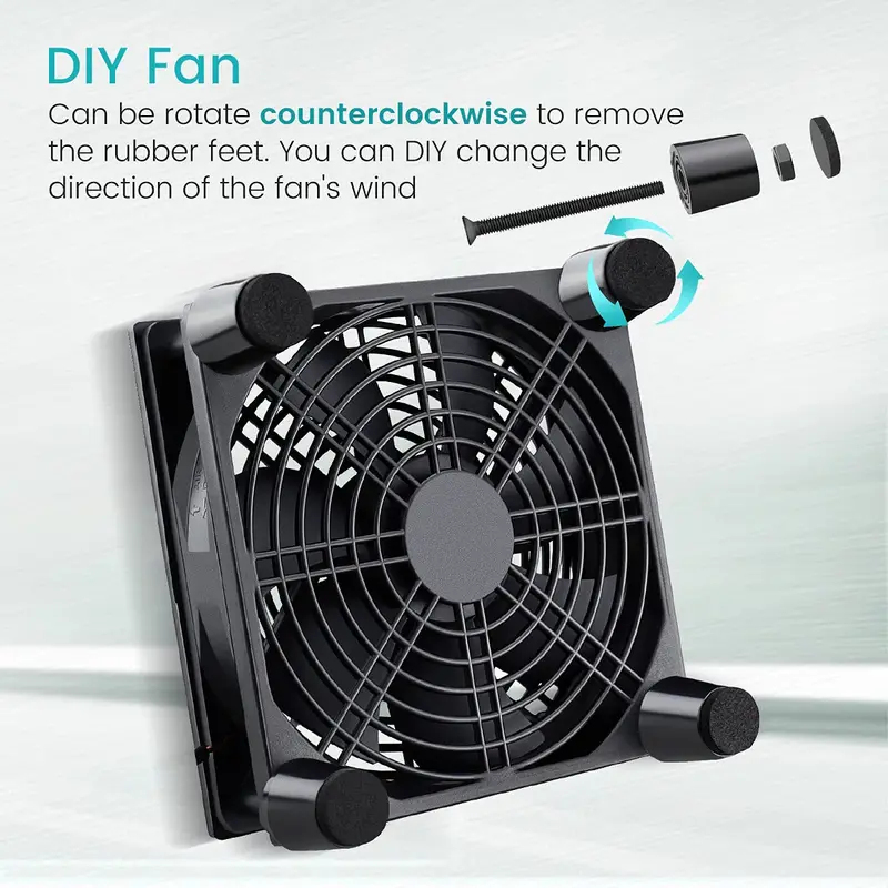 USB Powered Computer PC Case F - مراجعة Usb Fan Silent وسعره
