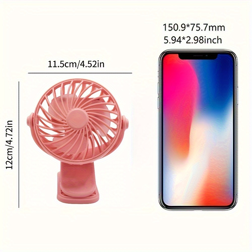 1pc 360° Adjustable USB Clip o - مراجعة Usb Fan Silent وسعره