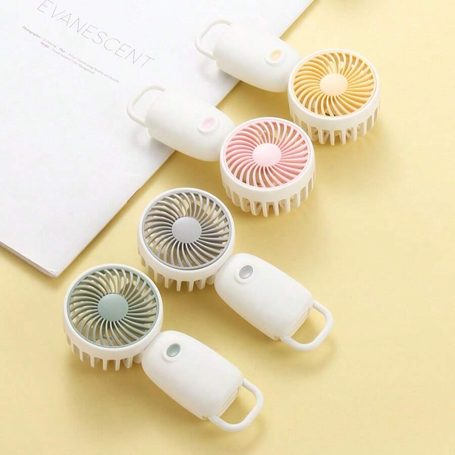 1pc Handheld Clip-On Rechargea - مراجعة Usb Fan Silent وسعره